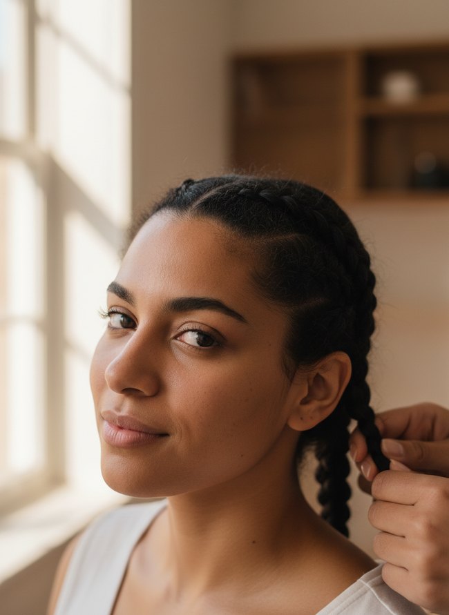 How to Cornrow Your Hair for a Crochet Install
