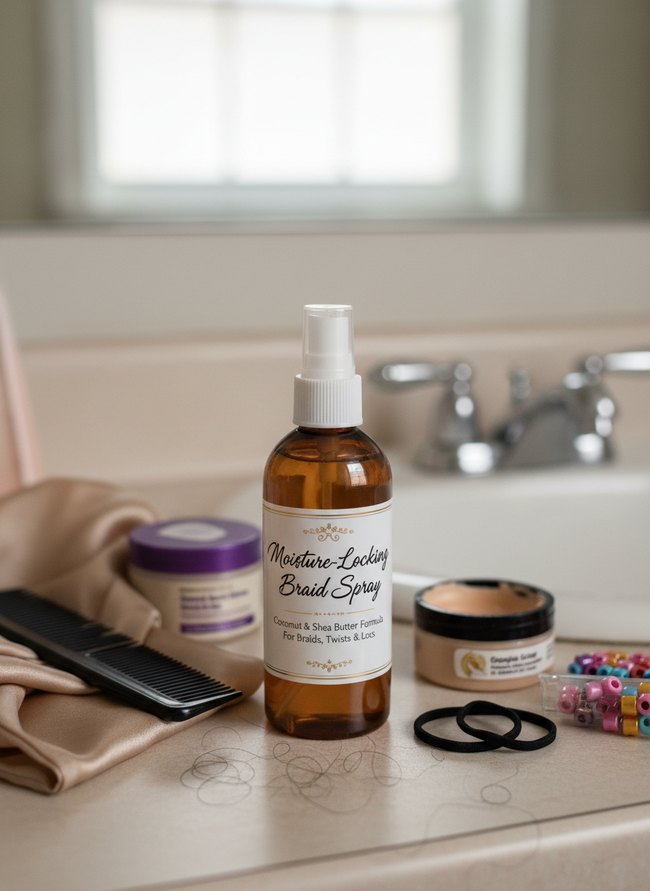 Moisture-Locking Braid Spray