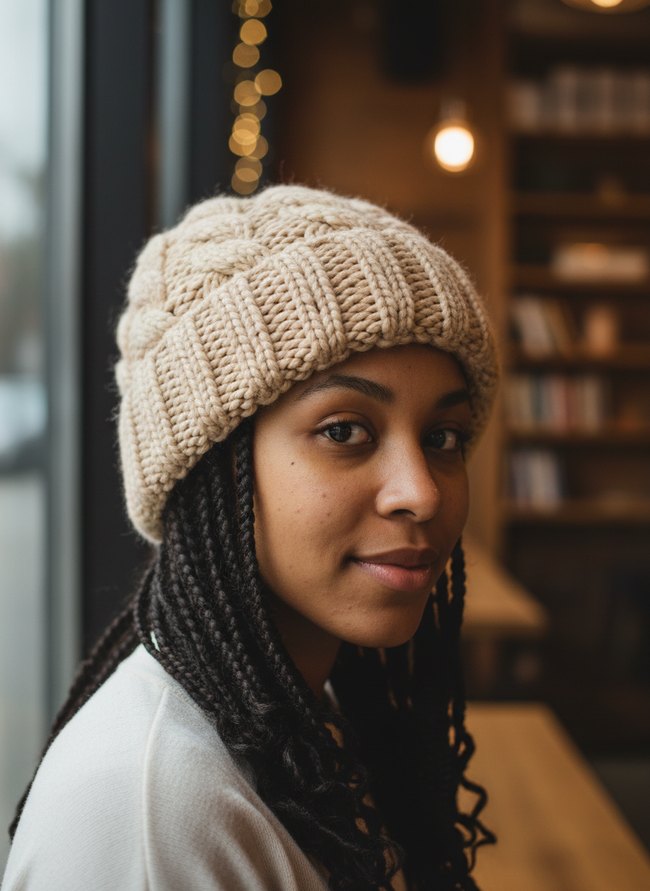 Cozy Braided Beanie Style
