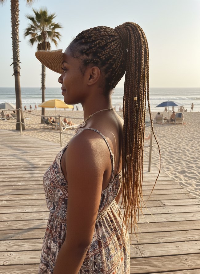 Braided High Ponytail