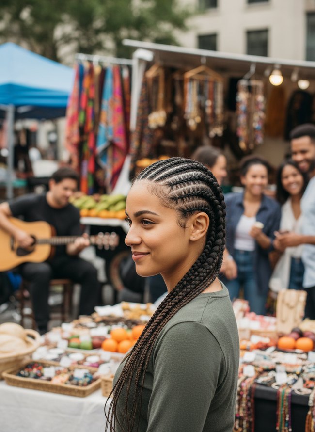 20 Feed In Braids Ideas for a Natural Hairline