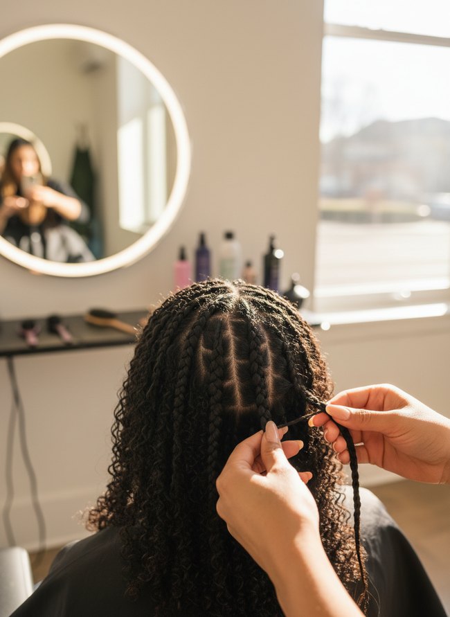 How to Do Feed In Braids Without the Knot