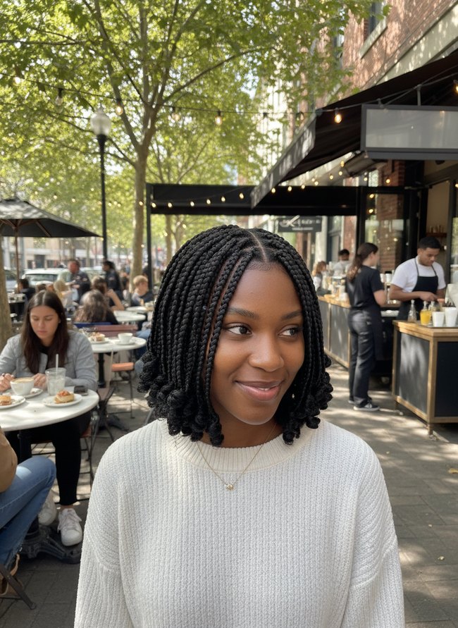22 Bob Knotless Braids Styles for a Chic Short Look