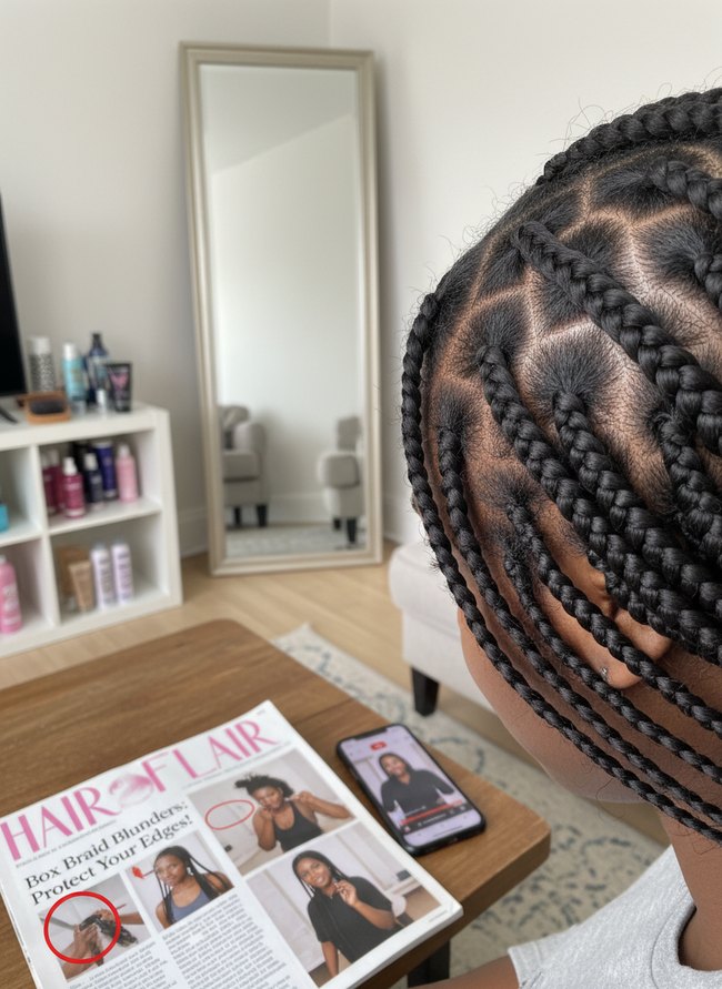 6 Box Braid Mistakes That Damage Your Edges