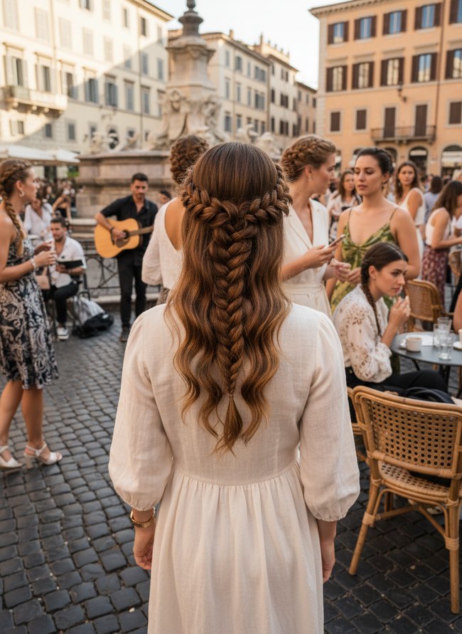 Sculpted Fishtail Crown Braid