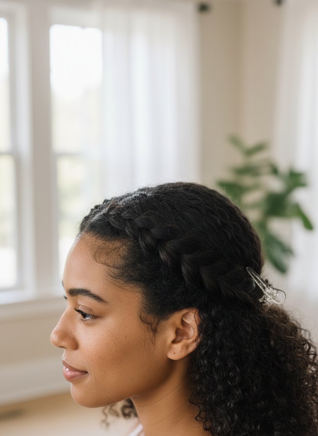 How to Do a Bridal Updo on 4C Hair Step by Step