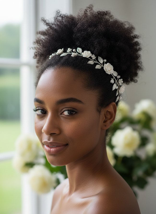 Best Bridal Hair Accessories for Natural and Curly Hair
