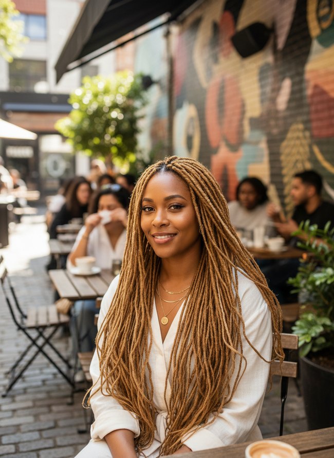 16 Colored Loc Ideas: From Honey Blonde to Burgundy