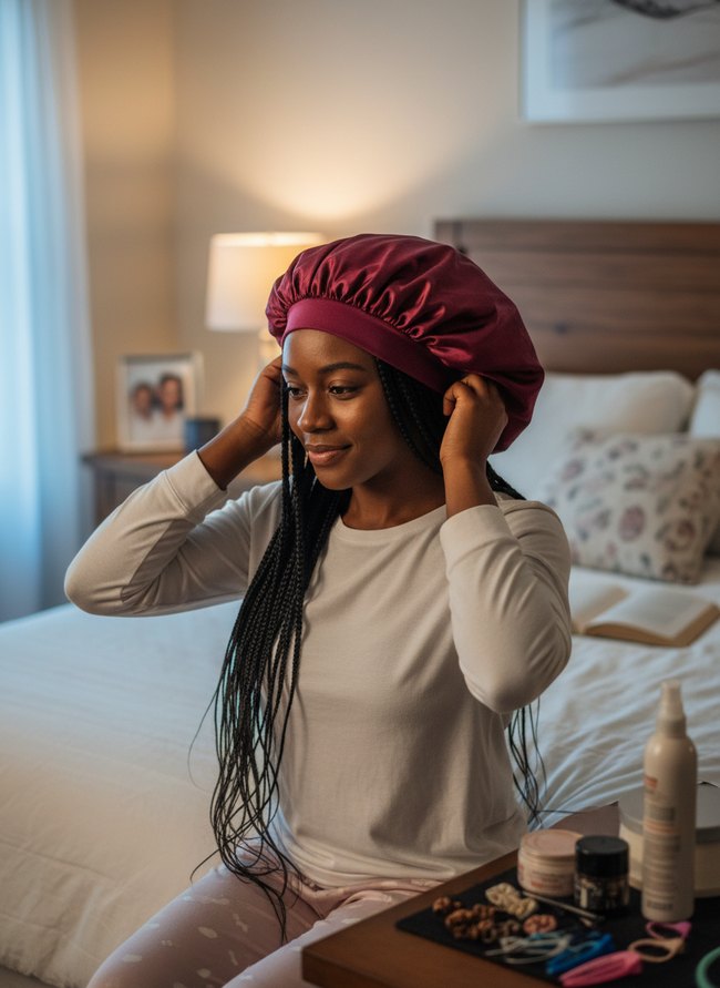 Overnight Satin Bonnet Method