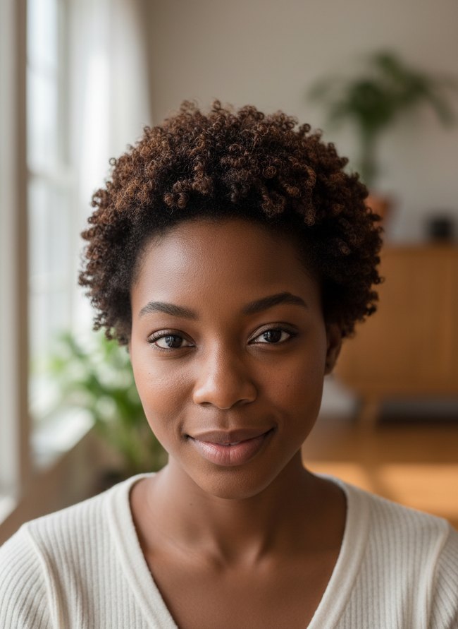 Defined Curl Teeny Fro
