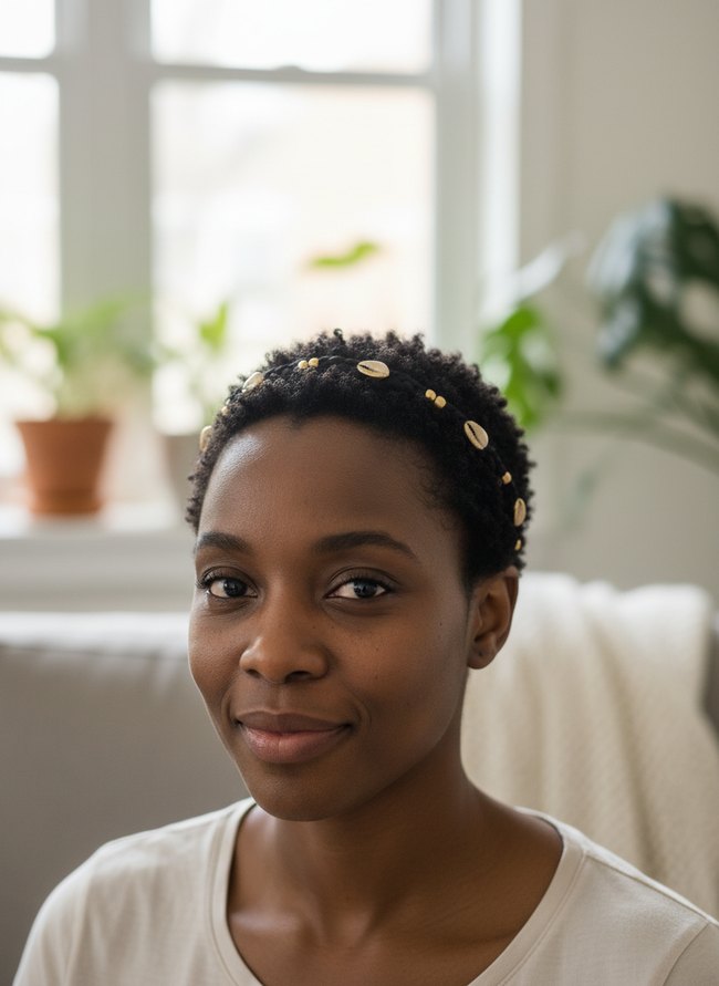 22 Short Natural Hair Styles With Accessories