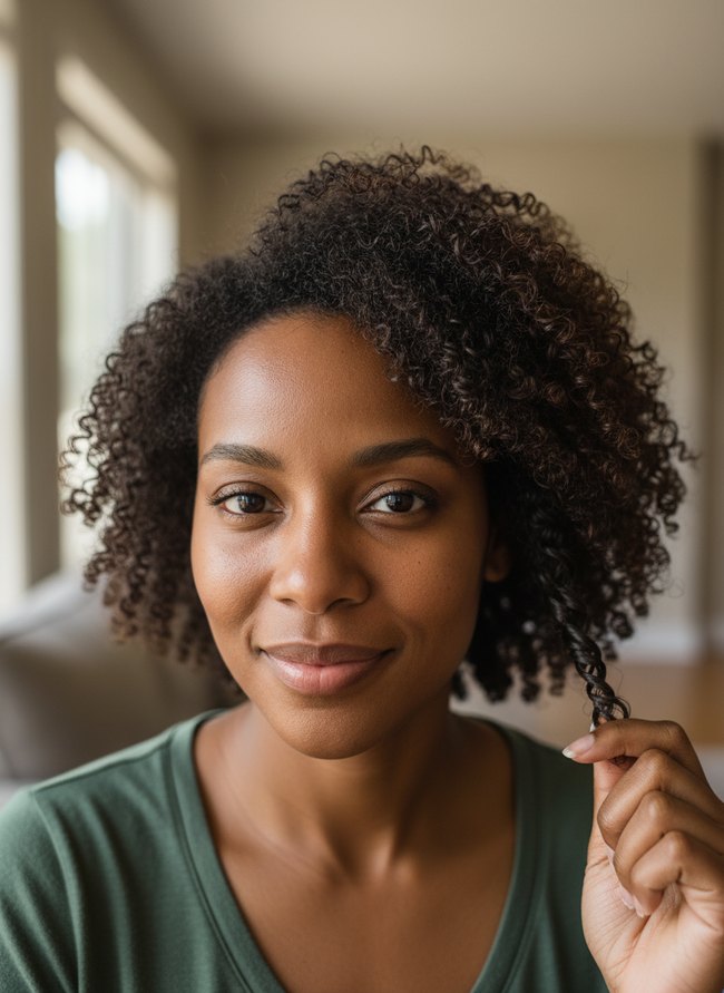 How to Do a Finger Coil on Short Natural Hair