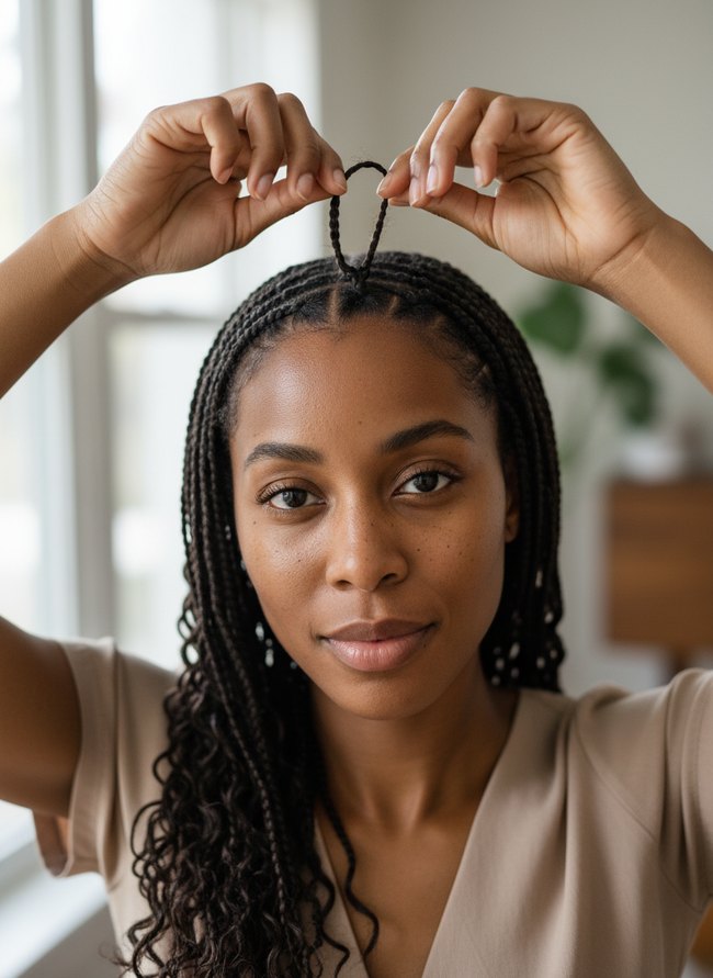 Looping Hair Through