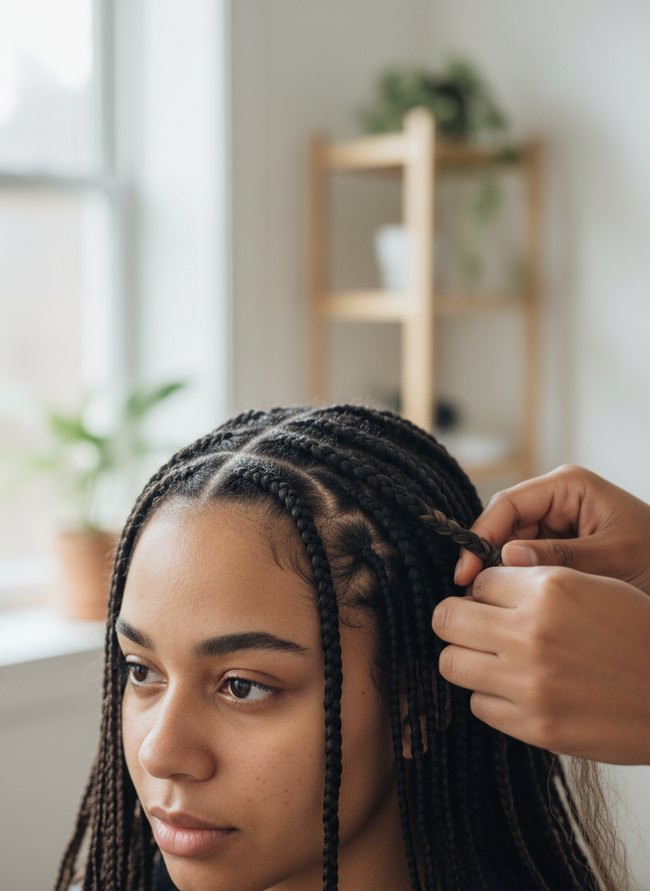 Forward Feed-In Cornrow