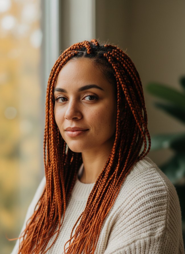 Spiced Pumpkin Crochet Braids