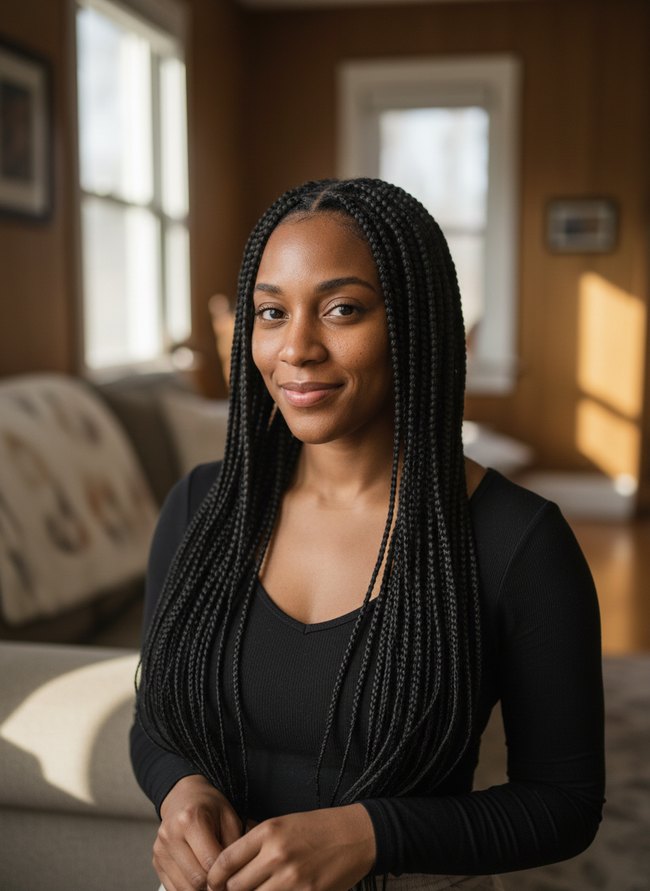 Traditional Box Braid Plaiting