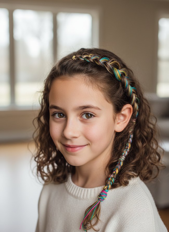 Colorful Cuff Accent Braids