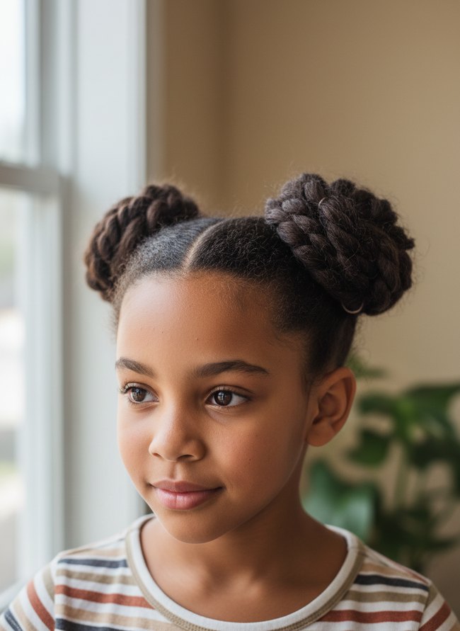 Twisted Double Buns