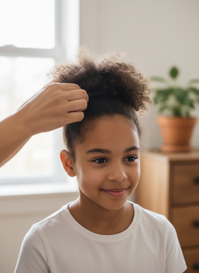 High Ponytail Puff Technique