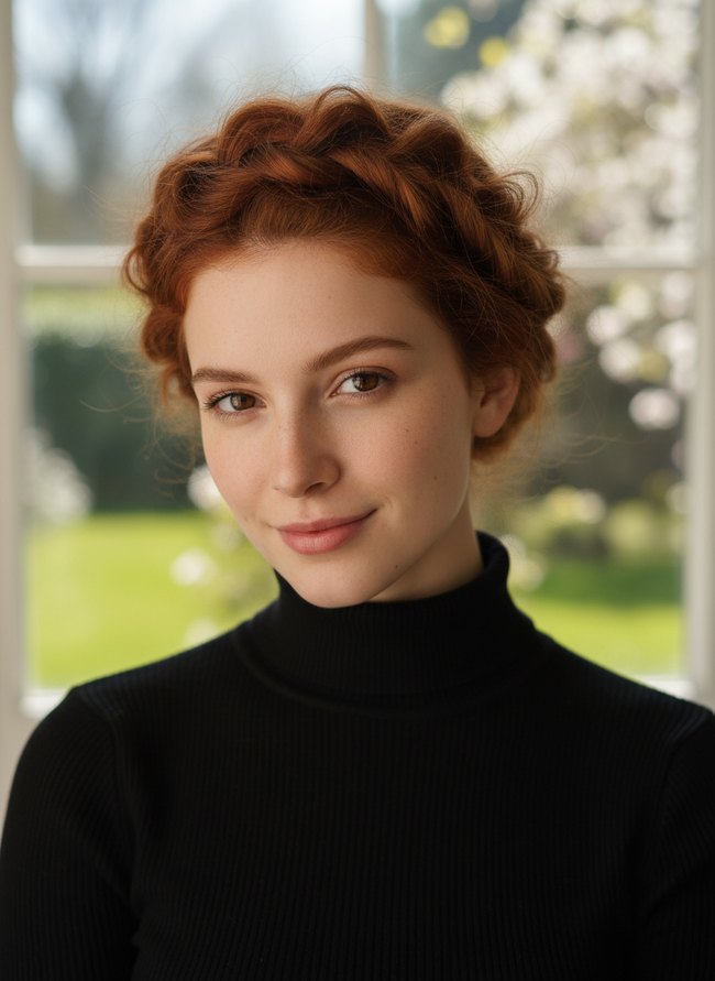 Auburn Fluffy Crown Twist