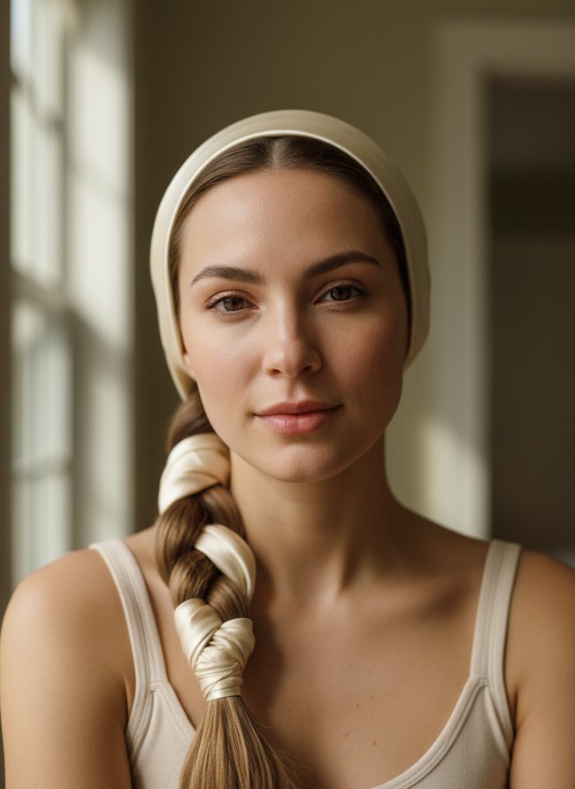 Gentle Silk-Wrapped Braid