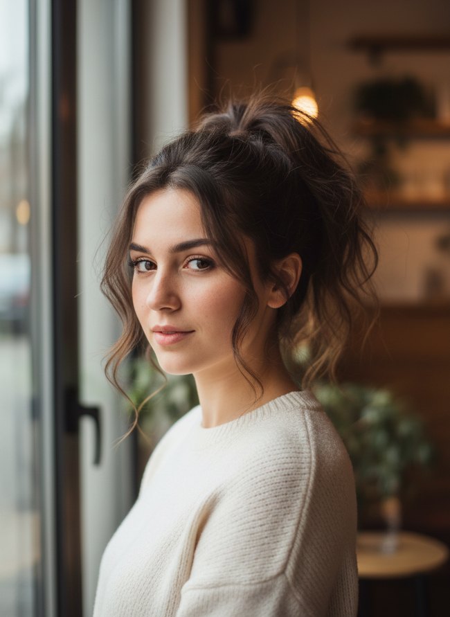 Textured High Ponytail