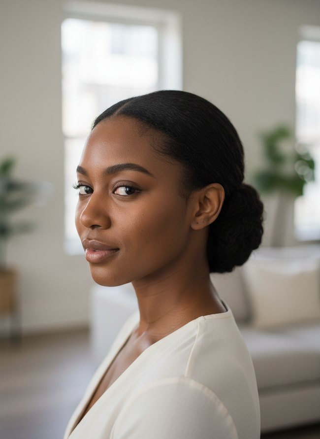 Polished Crown Low Bun
