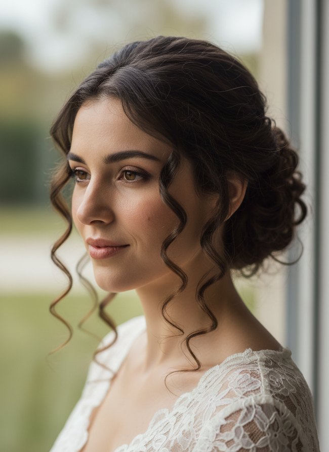 Cascading Curl Chignon