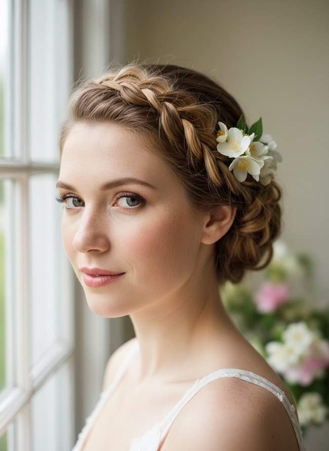 Braided Low Chignon