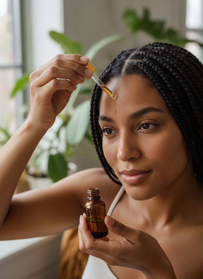 Scalp Oil Application Technique