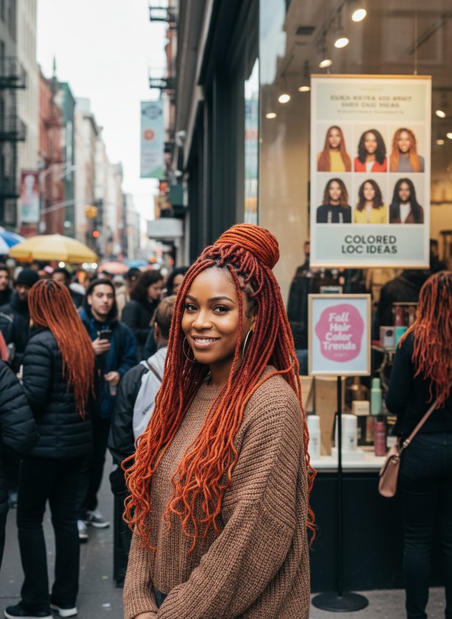Fiery Copper Ombre Locs
