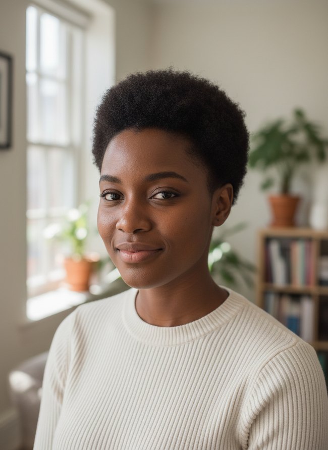 Tapered Sides Afro