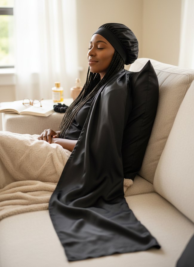 Long-Tail Satin Wrap