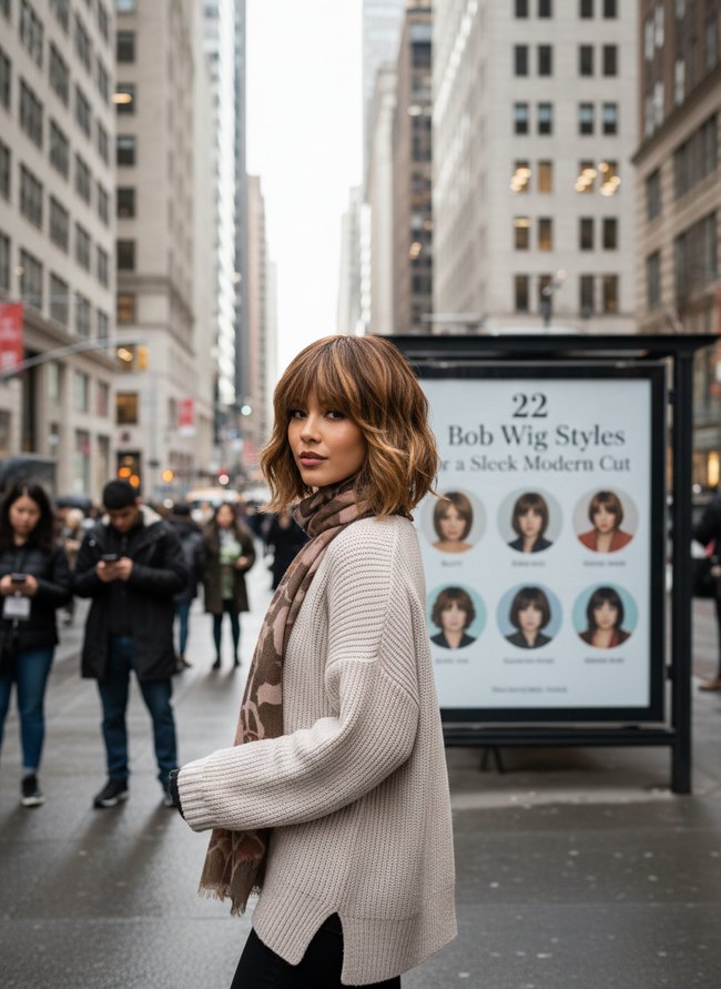 Layered Shag Bob Wig