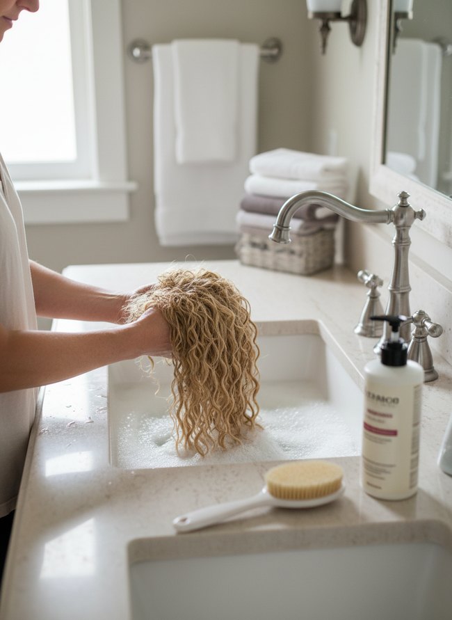 Washing Wig Technique