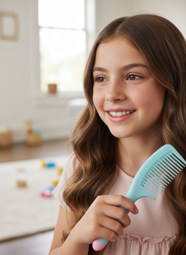 Ergonomic Grip Detangling Comb