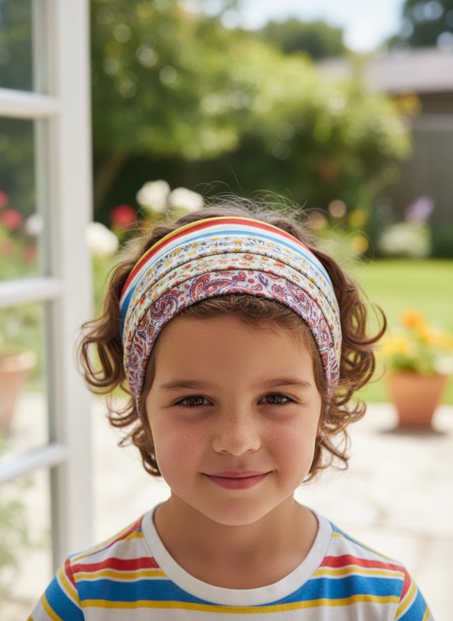 Colorful Fabric Headband Set