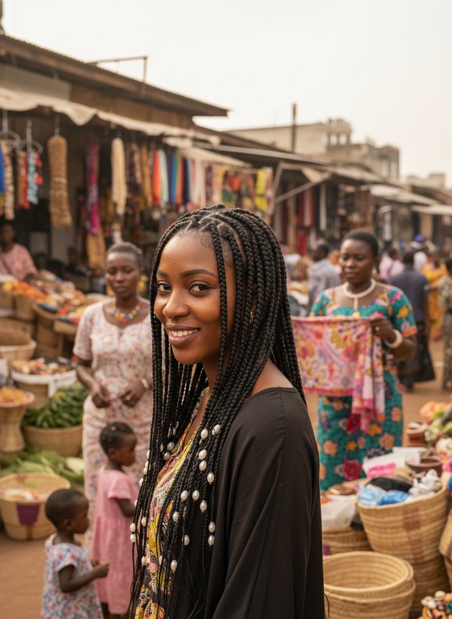 Pearl Accent Fulani Braids