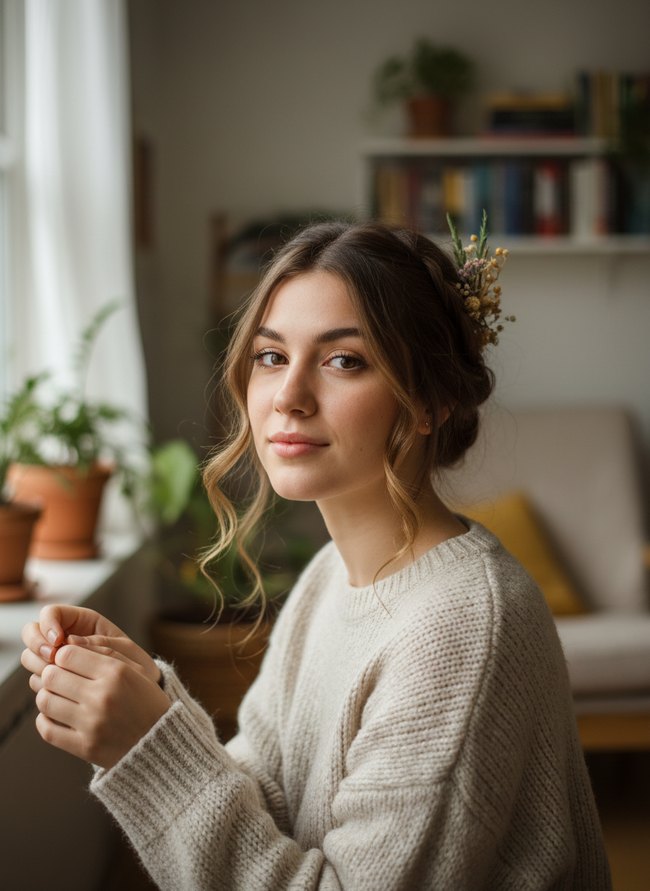 Bohemian Half-Up Twist