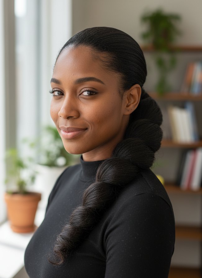 Polished Ponytail Swirl