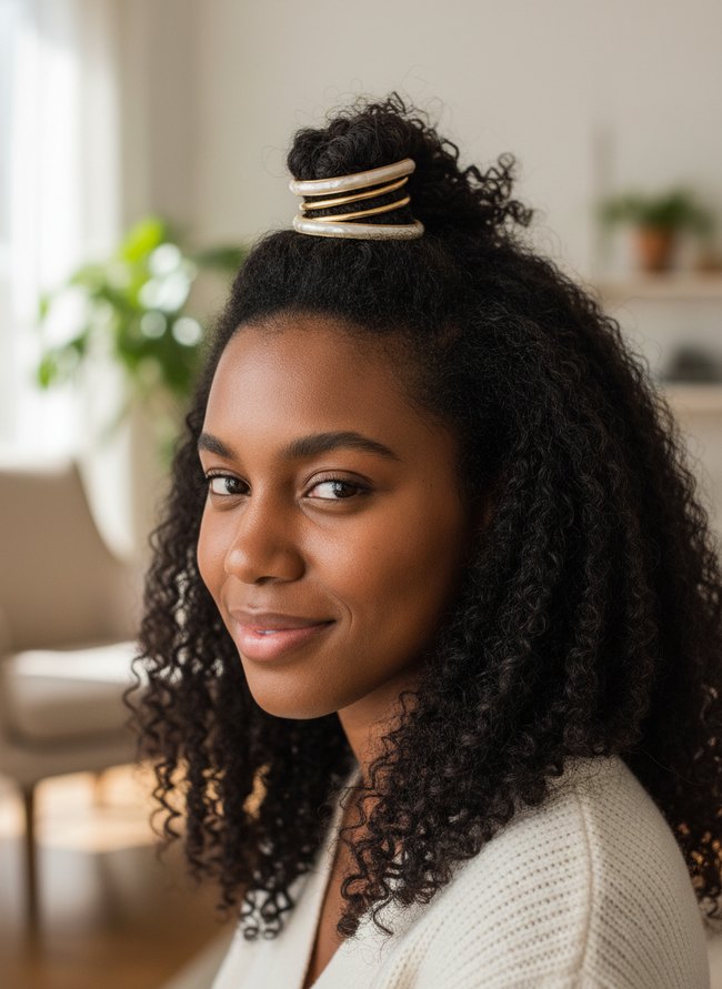 Coiled Spring Hair Clip