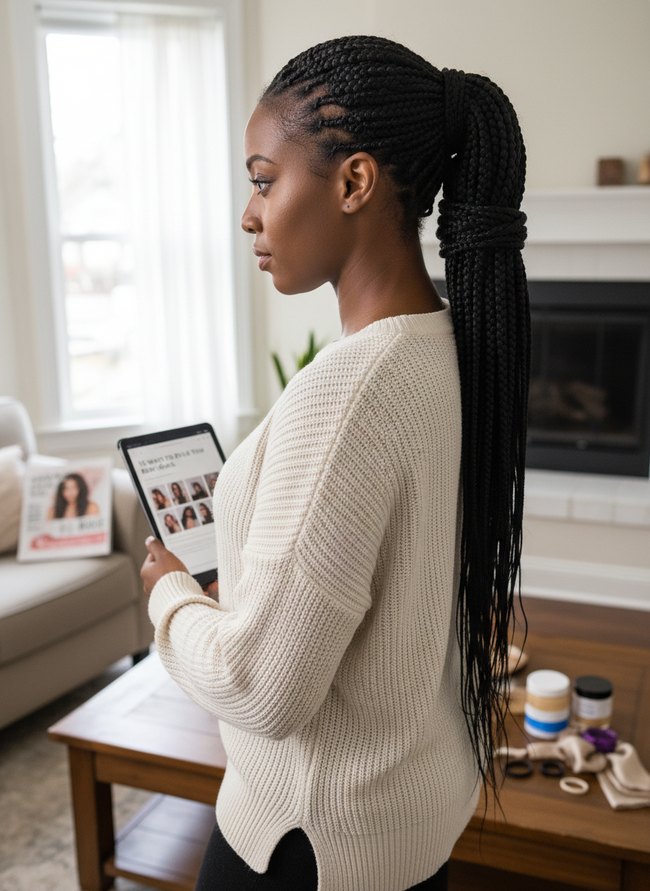 Wrapped Side Ponytail
