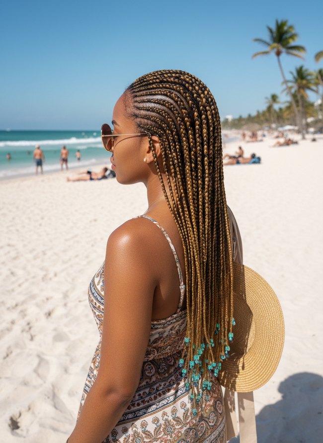 Ocean Wave Cornrow Design