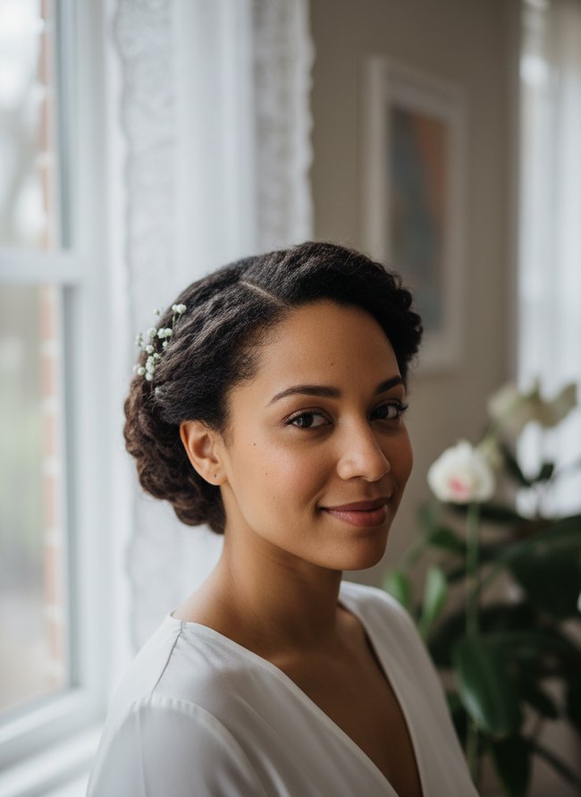 Soft Pinned Coil Updo