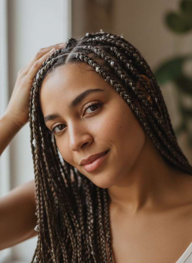 Deep Conditioning Braided Hair