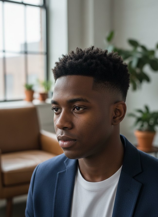 Sharp Line Tapered Cut