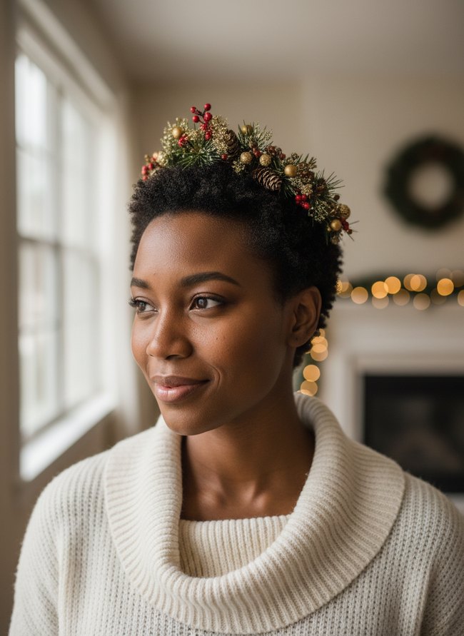 Festive Curly Crown