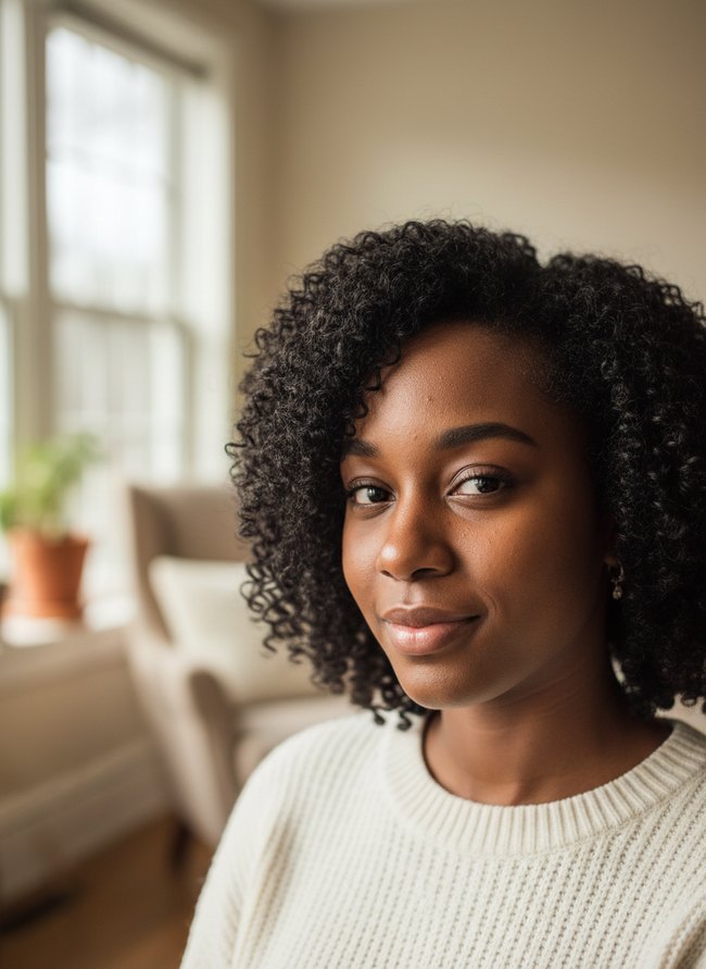 Side Swept Crochet Curls