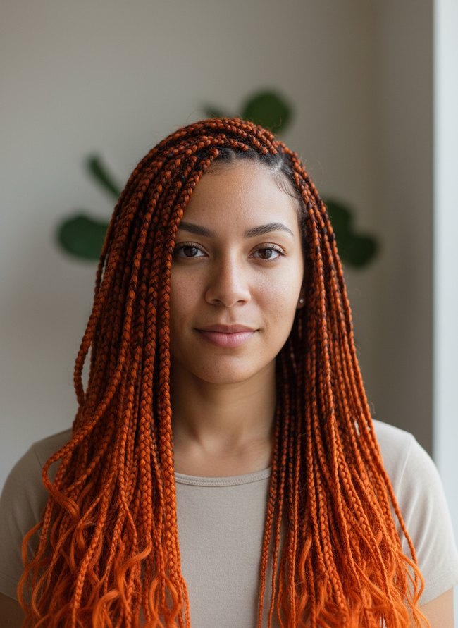 Fiery Orange Ombre Crochet