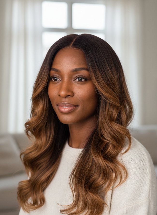 Long Ombre Loose Curls